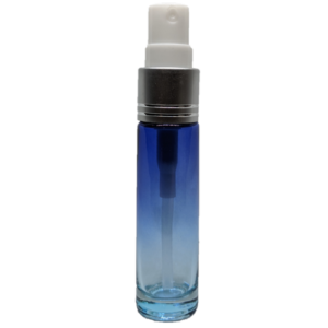 10ml Spray Bottle Blue Clear Silver Lid